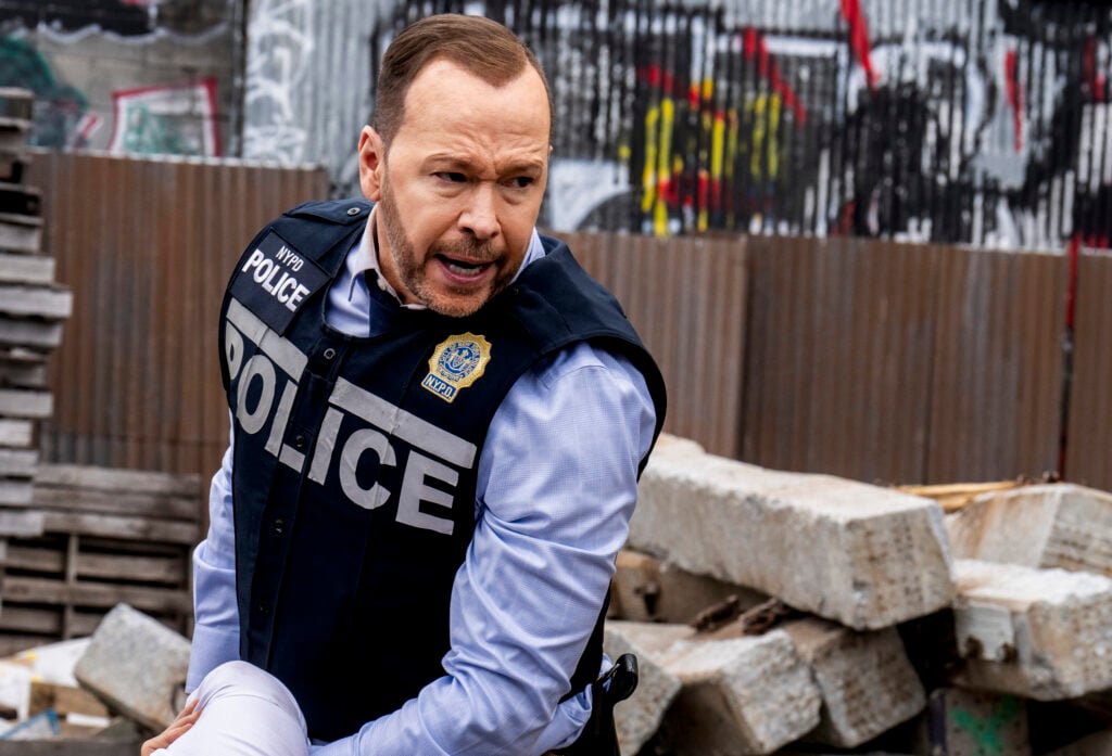 Danny on the offensive in a junkyard on Blue Bloods Season 14 Episode 12