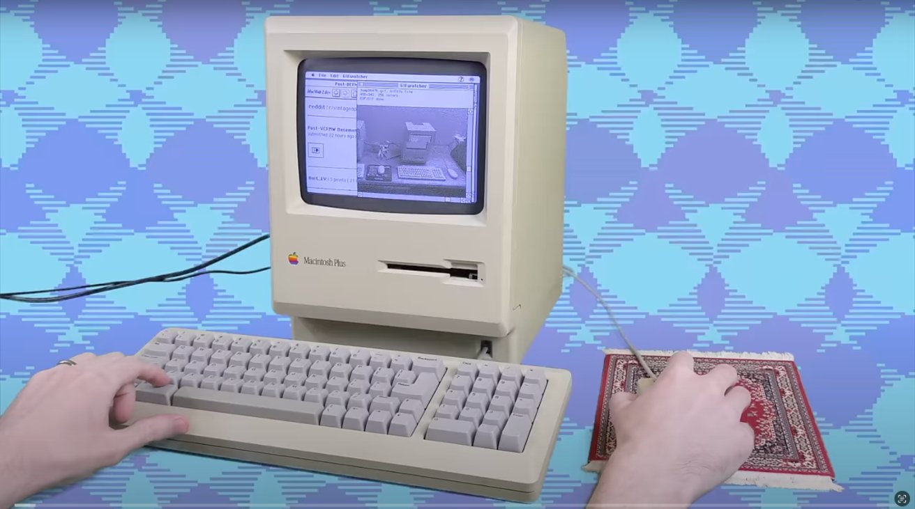 Macintosh Plus with hacks can get on the internet — kind of