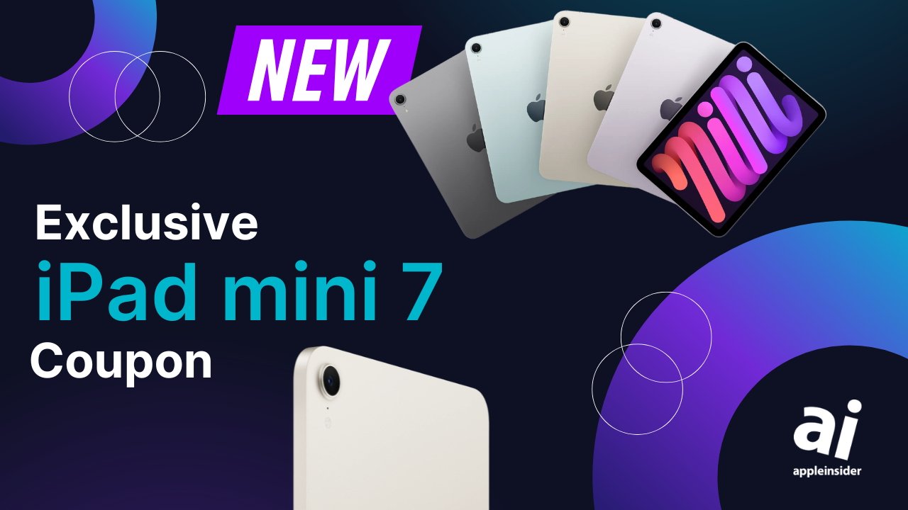 Save on every new iPad mini 7 with coupon, on top of discounts on AppleCare