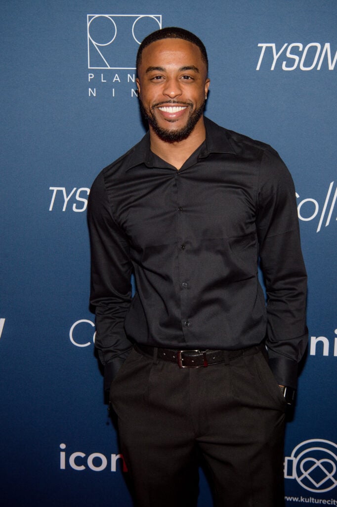 Jibre Hordges attends the Atlanta premiere for "Tyson's Run" on February 25, 2022 in Atlanta, Georgia. 