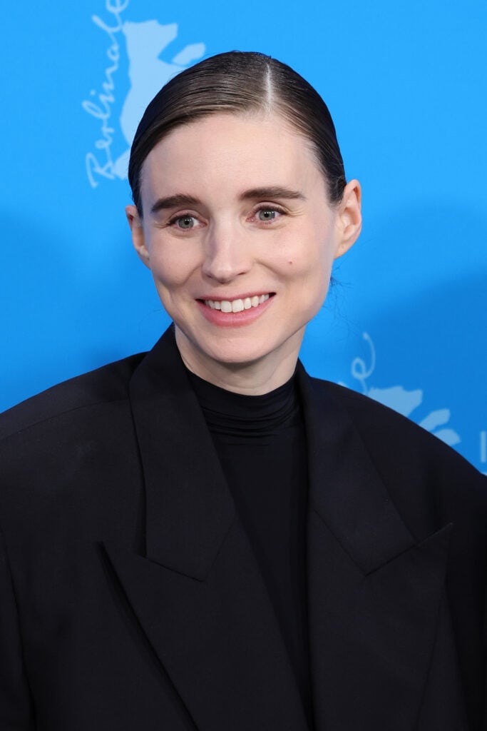 Rooney Mara poses at the "La Cocina" photocall during the 74th Berlinale International Film Festival Berlin at Grand Hyatt Hotel on February 16, 2024 in Berlin, Germany. 