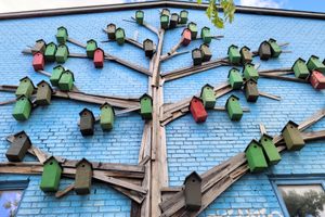 Happy City Birds Mural in Copenhagen, Denmark