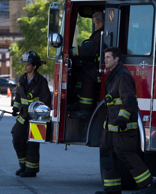 Stella, Carver, and Mouch assess the situation.