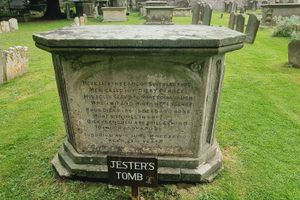 Grave of the Last Court Jester in Berkeley, England