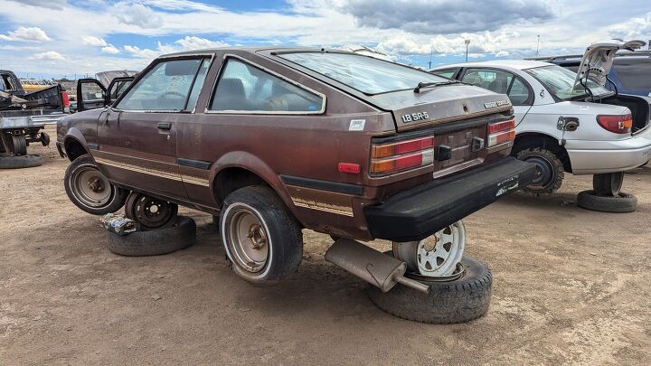 junkyard find 1980 toyota corolla sr5 liftback coupe