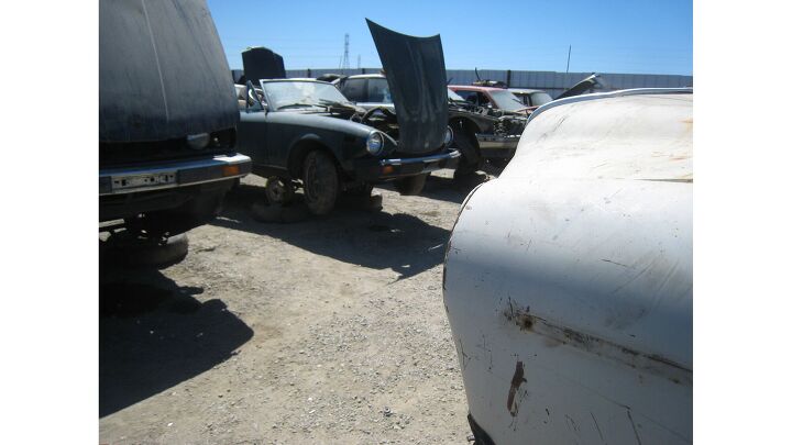 junkyard find pair of volvo amazons