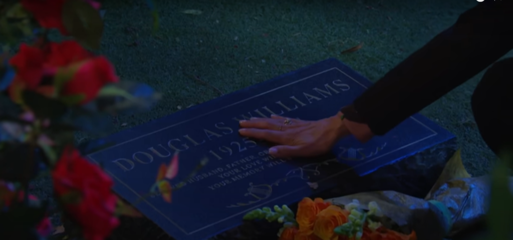 Hope says goodbye at Doug's grave on Days of Our Lives during the week of 12-02-24