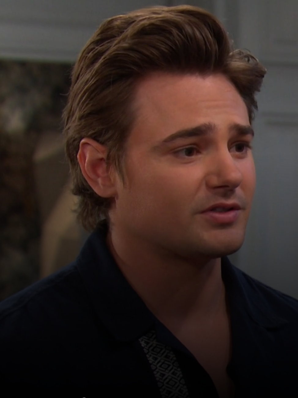 Johnny is stressed while talking with Chanel on Days of Our Lives during the week of 11-11-24