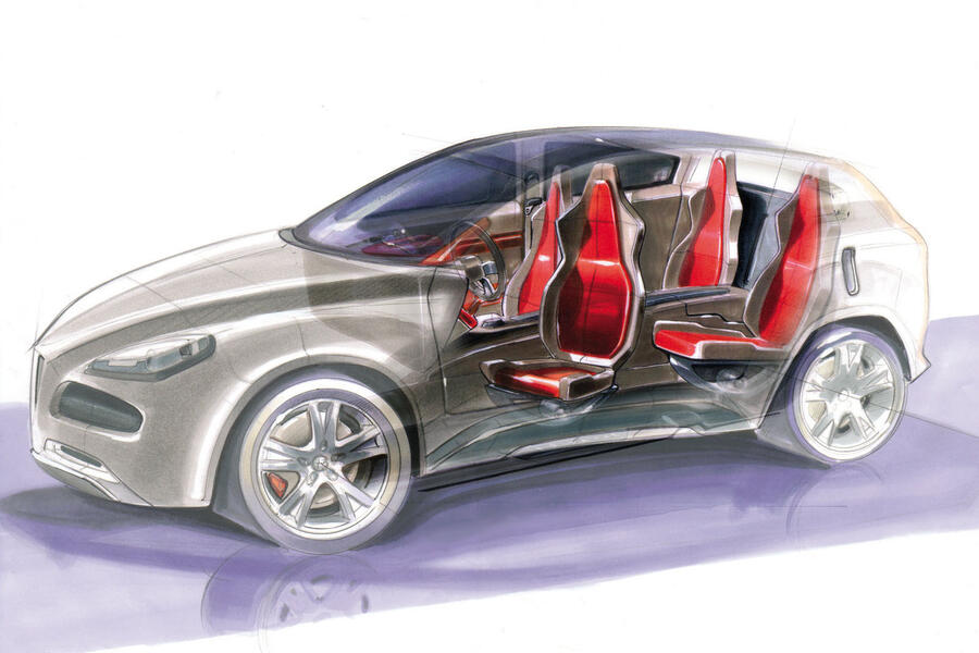 Alfa Romeo Kamal interior sketch