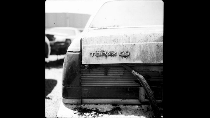 junkyard find 1986 mercury topaz gs lichen this car edition