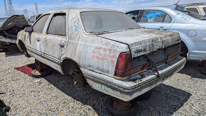 junkyard find 1986 mercury topaz gs lichen this car edition