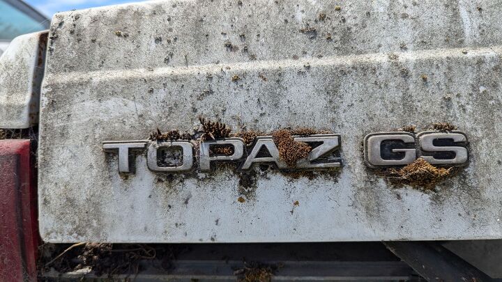 junkyard find 1986 mercury topaz gs lichen this car edition