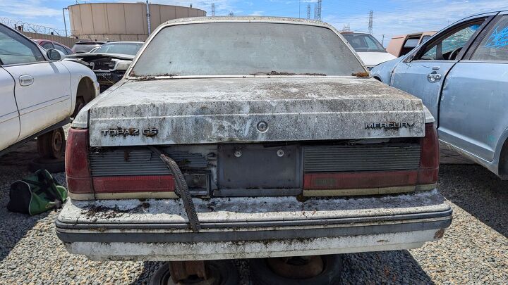 junkyard find 1986 mercury topaz gs lichen this car edition