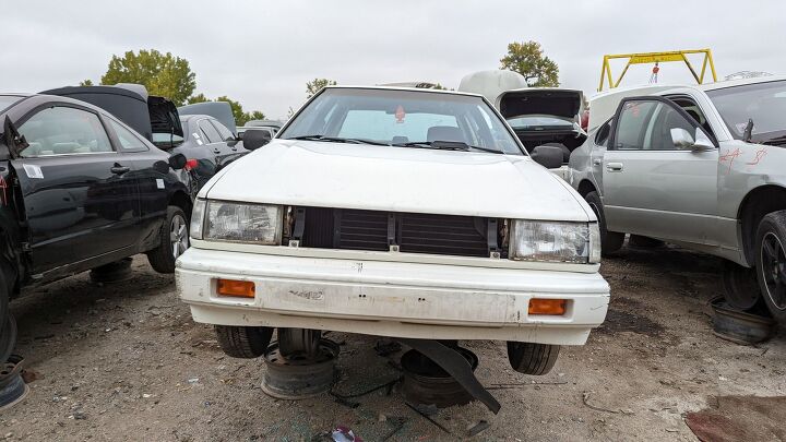 junkyard find 1987 hyundai excel gls four door sedan