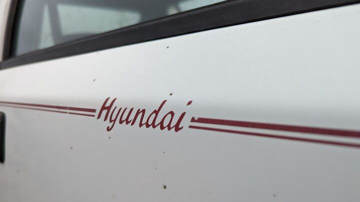 junkyard find 1987 hyundai excel gls four door sedan