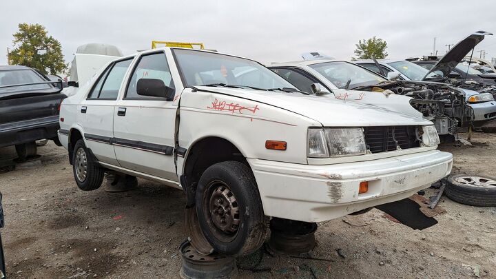 junkyard find 1987 hyundai excel gls four door sedan