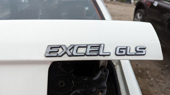 junkyard find 1987 hyundai excel gls four door sedan