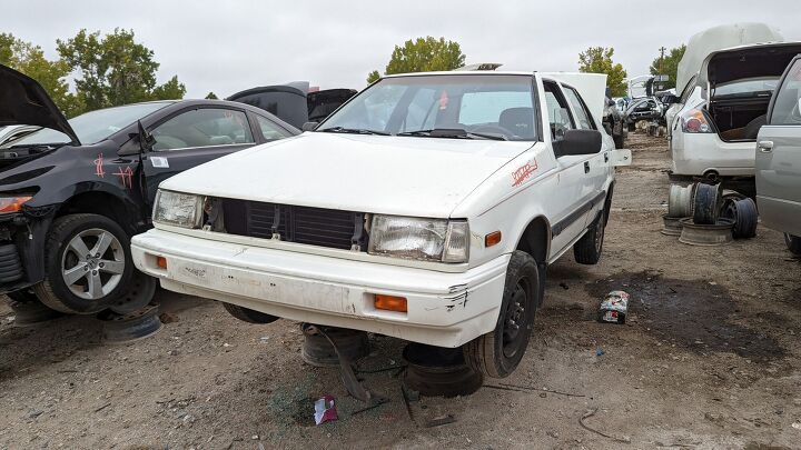 junkyard find 1987 hyundai excel gls four door sedan