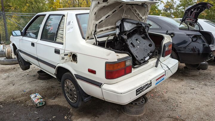 junkyard find 1987 hyundai excel gls four door sedan