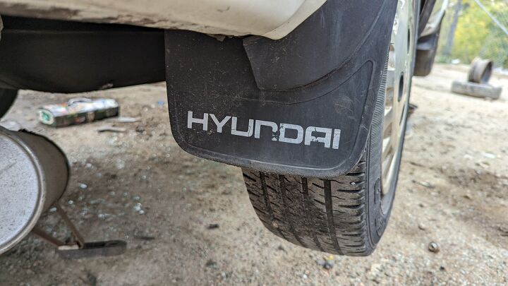 junkyard find 1987 hyundai excel gls four door sedan