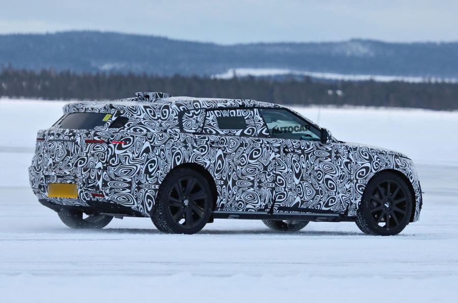 Range Rover Velar prototype rear quarter