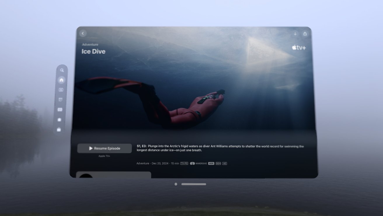 Third episode of ‘Adventure’ immersive video series dives onto Apple Vision Pro