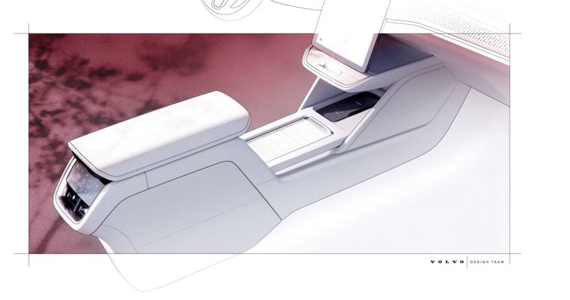 Volvo ES90 design sketches