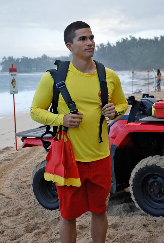 Kainalu is ready for his first day on Rescue HI-Surf Season 1 Episode 1.